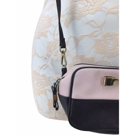 Victoria's Secret Black Pink Crossbody Bag - Picture 2 of 16